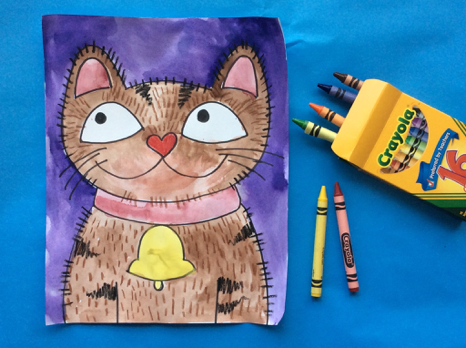 Cat Crayon
