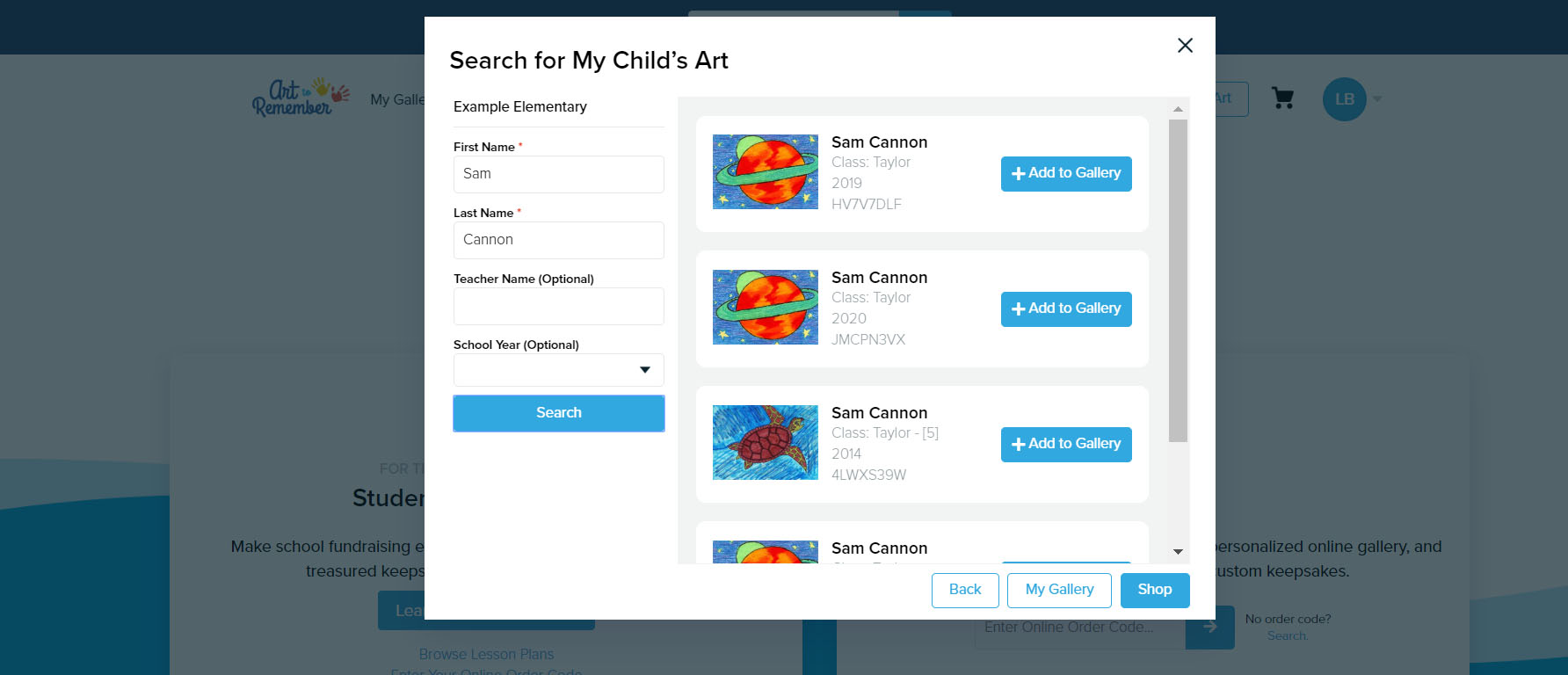 How to Upload Artwork to your Gallery Art to Remember