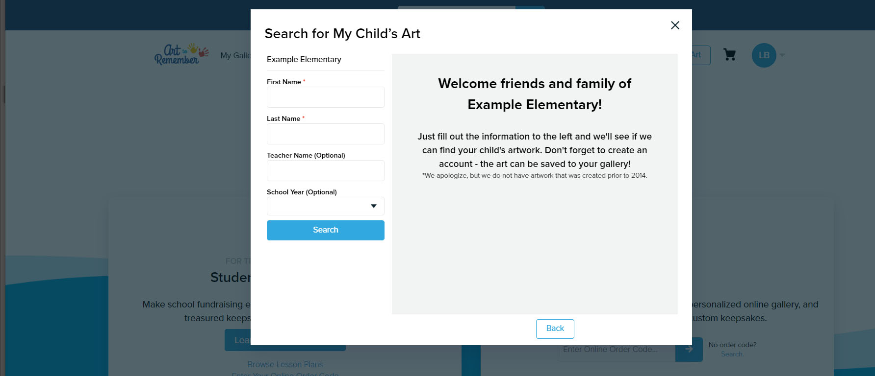 How to Upload Artwork to your Gallery Art to Remember