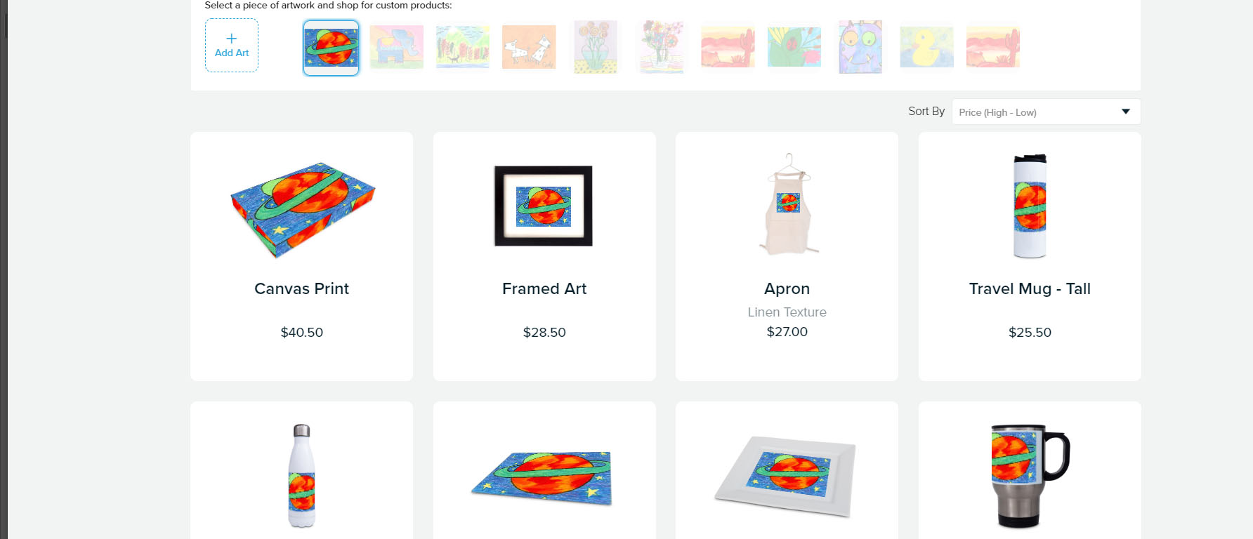 How to Upload Artwork to your Gallery Art to Remember