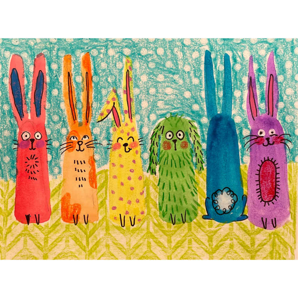 Rainbow Animals Art to Remember