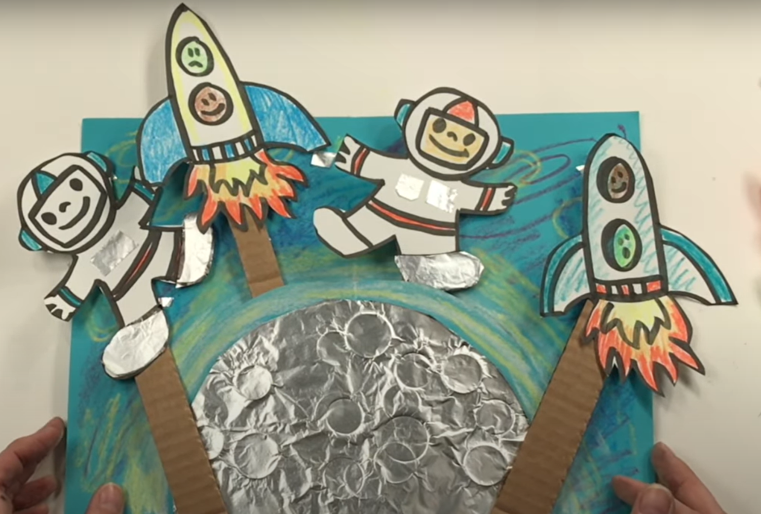 moon art project for preschoolers