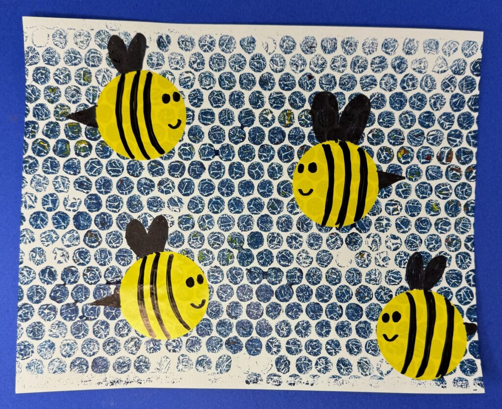 Preschool Bees Art Project - Art to Remember