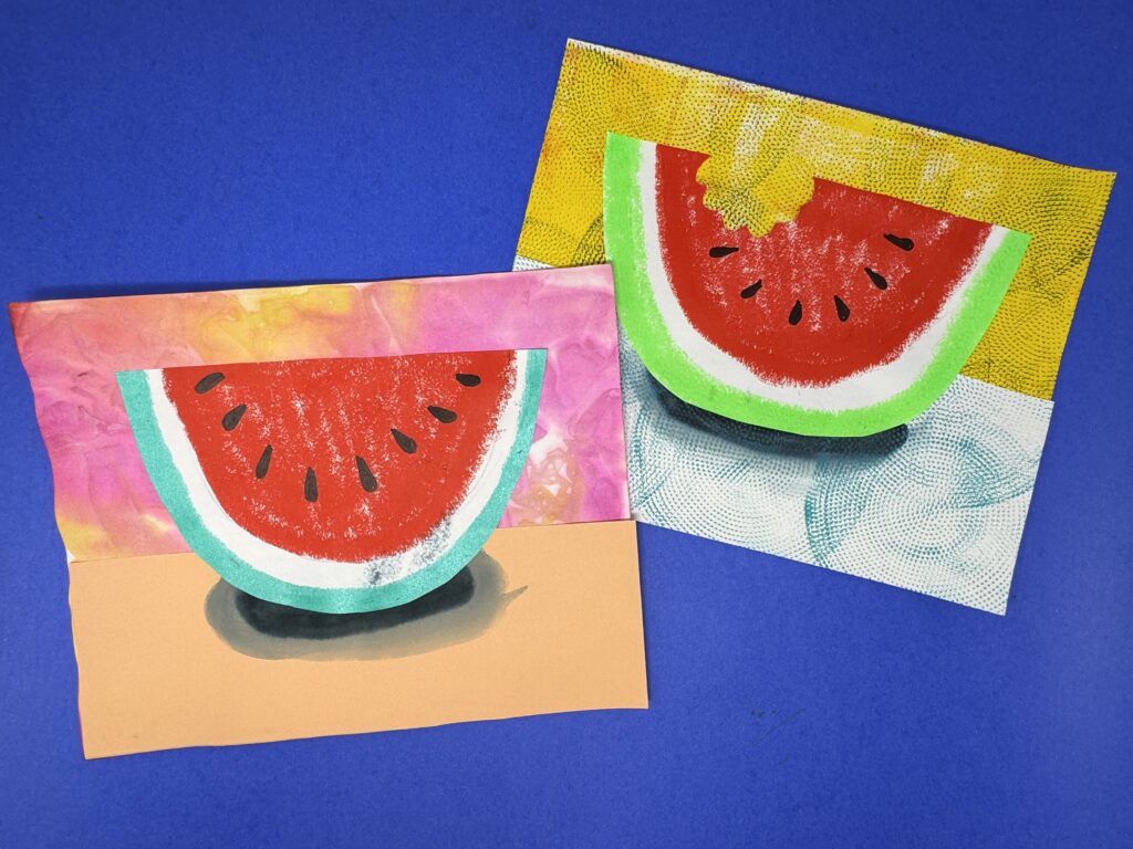 Preschool Watermelon Art Project - Art to Remember